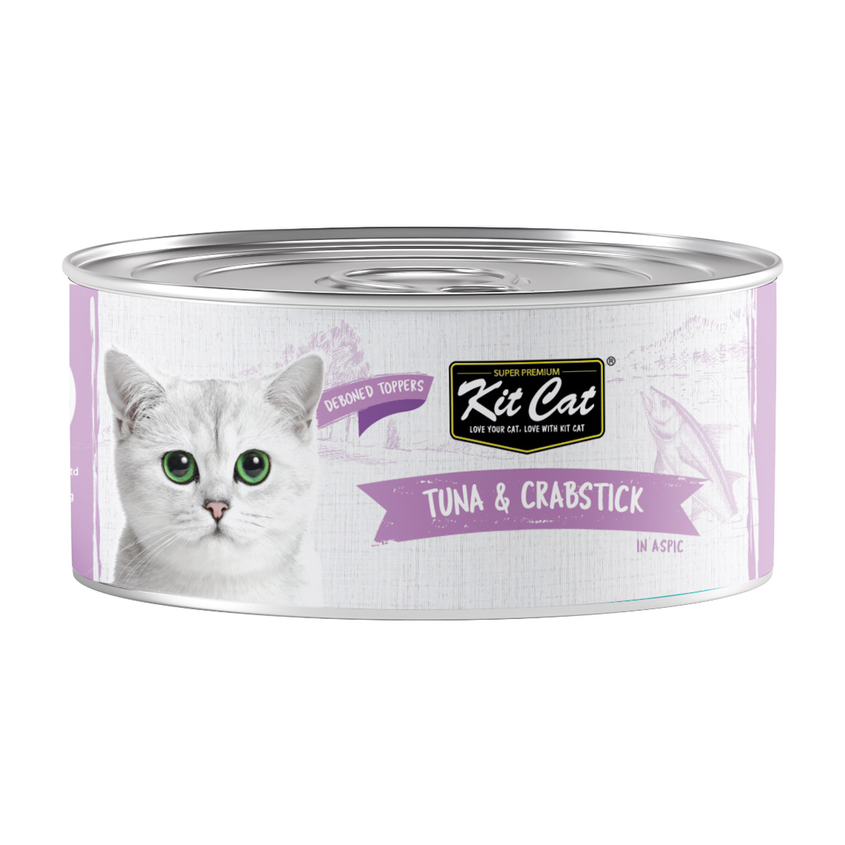 Kit Cat Tuna & Crabstick 80g 80 G — Wet Cat Food available at VetPulse Veterinary Centre, Al Muwaileh Sharjah