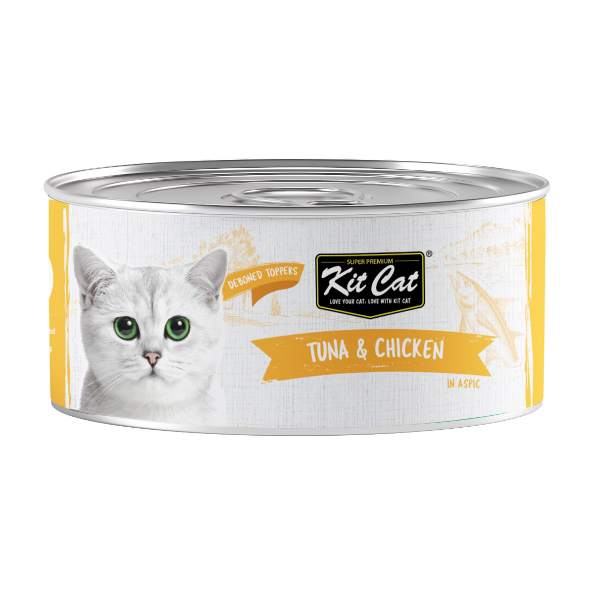Kit Cat Tuna & Chicken 80g 80 G — Wet Cat Food available at VetPulse Veterinary Centre, Al Muwaileh Sharjah