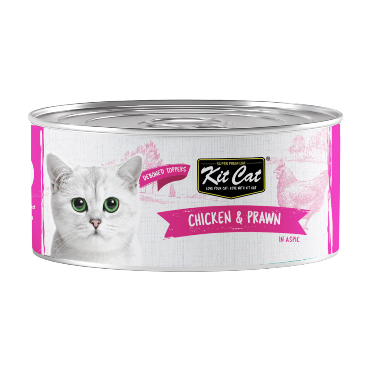 Kit Cat Chicken & Prawn 80g — Wet Cat Food available at VetPulse Veterinary Centre, Al Muwaileh Sharjah