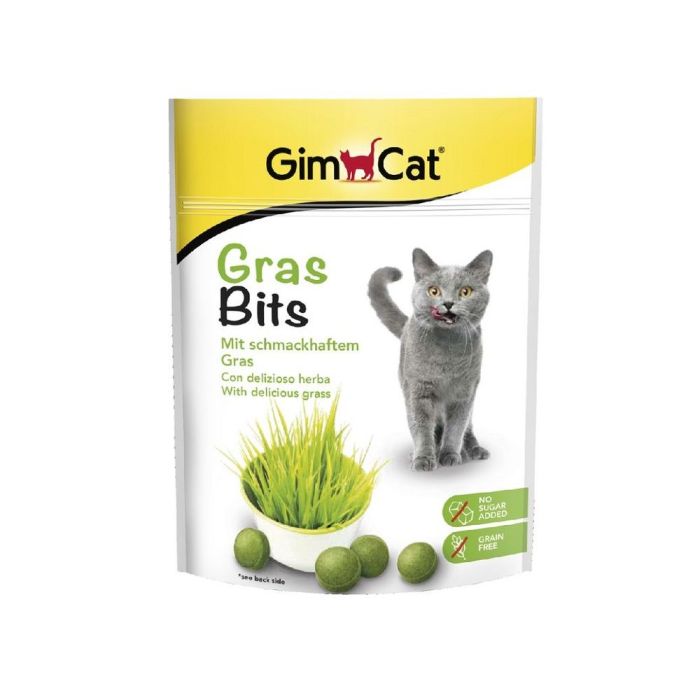 GimCat GrasBits Mini Display Cat Treats - 15 g 15g available at VetPulse Veterinary Centre, Al Muwaileh Sharjah
