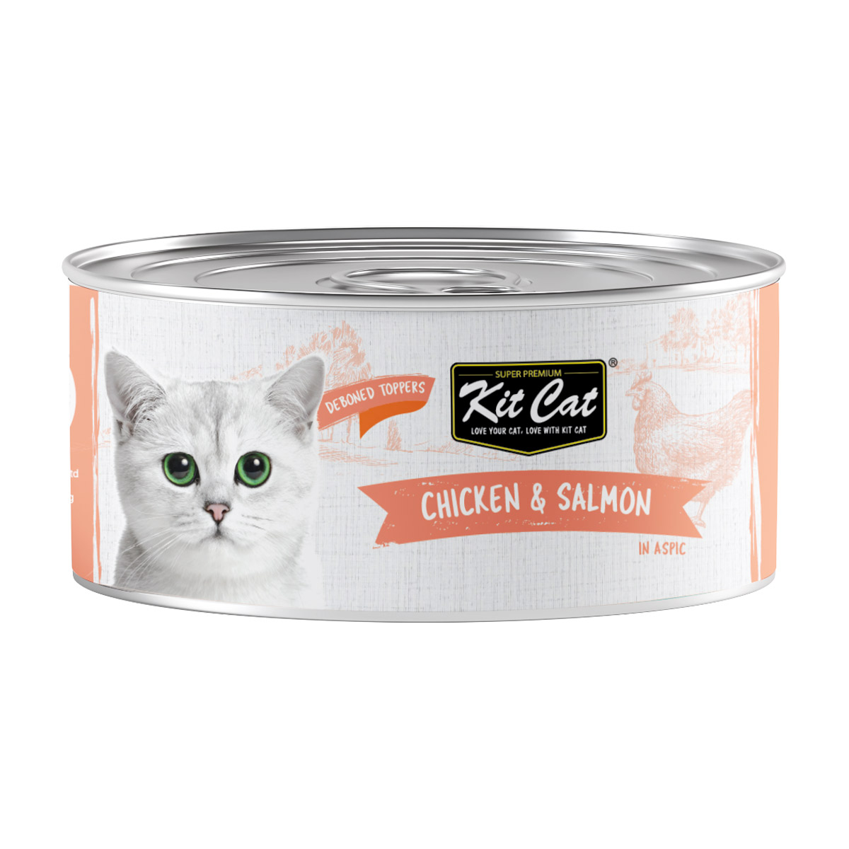 Kit Cat Chicken & Salmon 80g — Wet Cat Food available at VetPulse Veterinary Centre, Al Muwaileh Sharjah