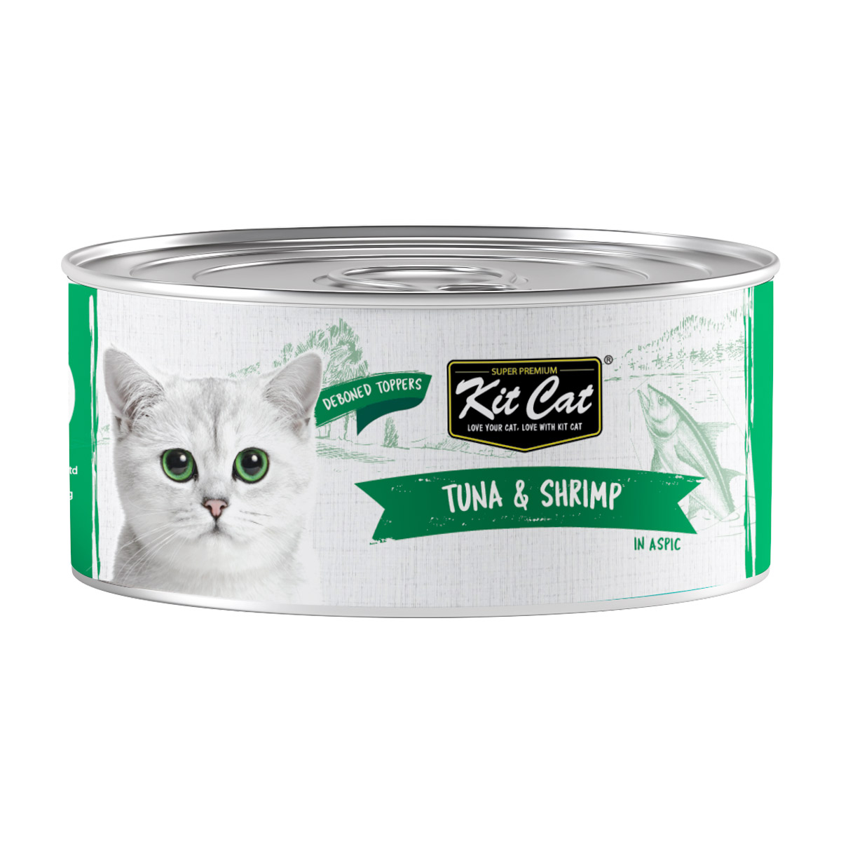Kit Cat Deboned Tuna & Shrimp Toppers 80g — Wet Cat Food available at VetPulse Veterinary Centre, Al Muwaileh Sharjah