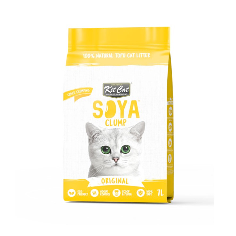 Kit Cat Soya Clump Soybean Litter – Original 7L 7 LITRES — Cat Litter available at VetPulse Veterinary Centre, Al Muwaileh Sharjah