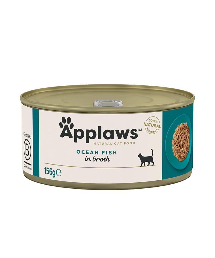 Applaws Ocean Fish Adult Wet Cat Food Tin 156G available at VetPulse Veterinary Centre, Al Muwaileh Sharjah