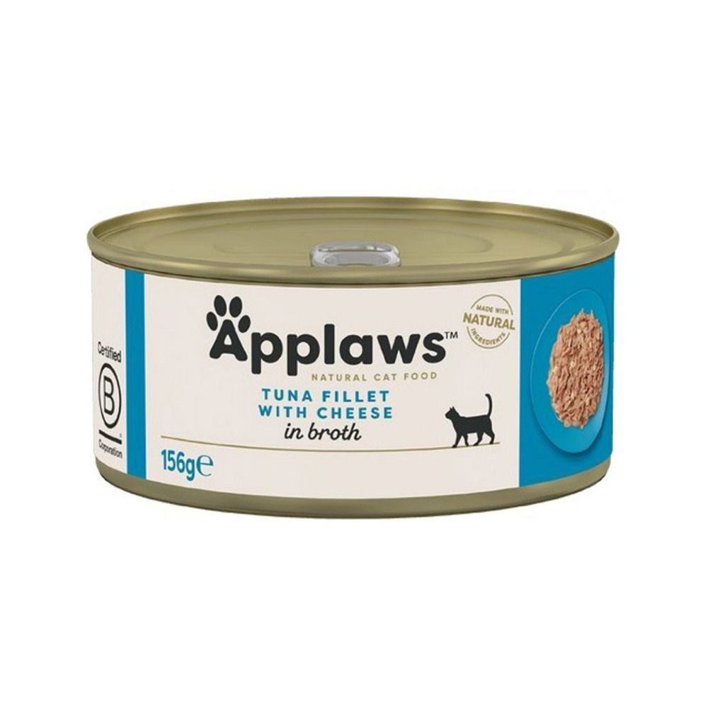 Applaws Tuna with Cheese Adult Wet Cat Food 156g Tin available at VetPulse Veterinary Centre, Al Muwaileh Sharjah