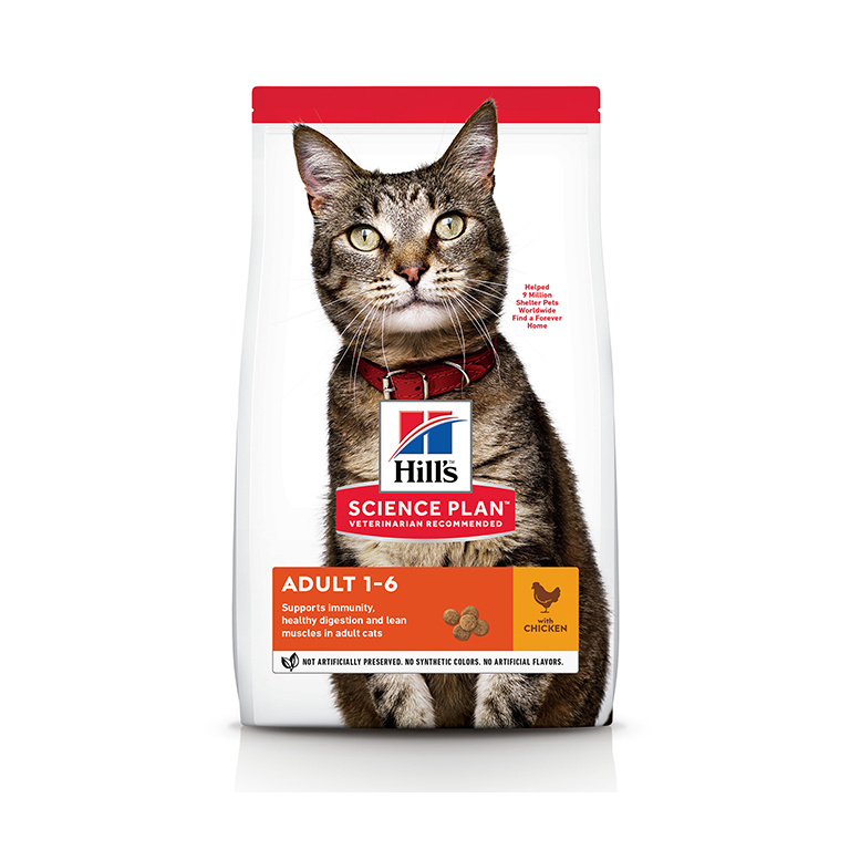 Hill’s Science Plan Adult Cat Food With Chicken (3kg) — Veterinary Diet Cat Food available at VetPulse Veterinary Centre, Al Muwaileh Sharjah