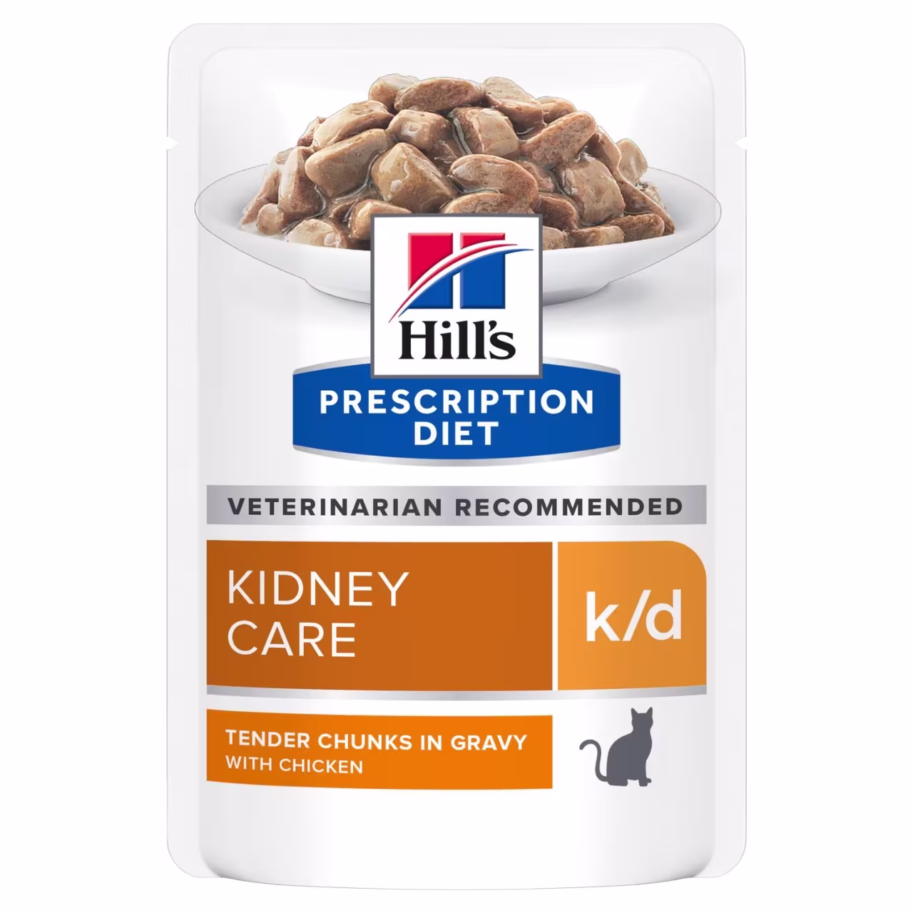 Hill’s Prescription Diet k/d Wet Cat Food with Chicken Pouches 85g — Veterinary Diet Wet Cat Food available at VetPulse Veterinary Centre, Al Muwaileh Sharjah