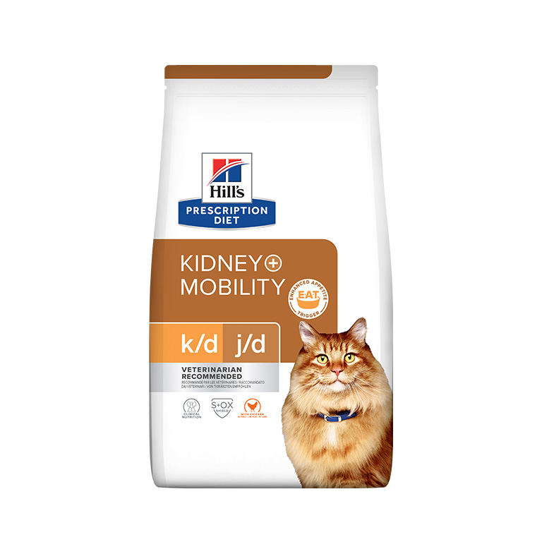 Hill’s Prescription Diet k/d + Mobility Feline with Chicken (1.5kg) — Veterinary Diet Cat Food available at VetPulse Veterinary Centre, Al Muwaileh Sharjah