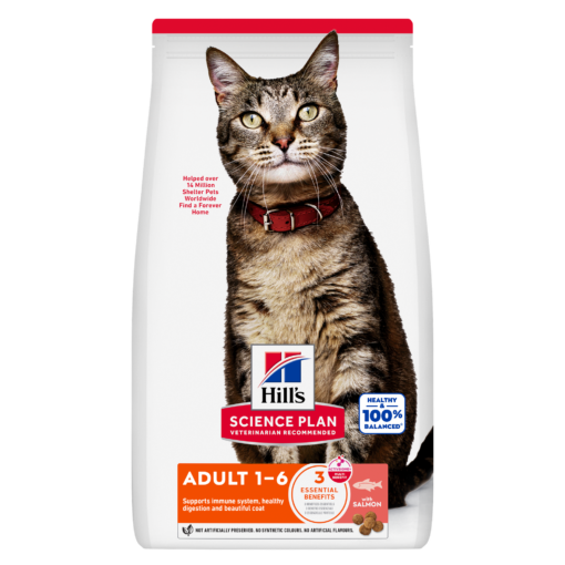 Hill's Science Plan Adult Cat Food With Salmon (1.5kg) — Veterinary Diet Cat Food available at VetPulse Veterinary Centre, Al Muwaileh Sharjah