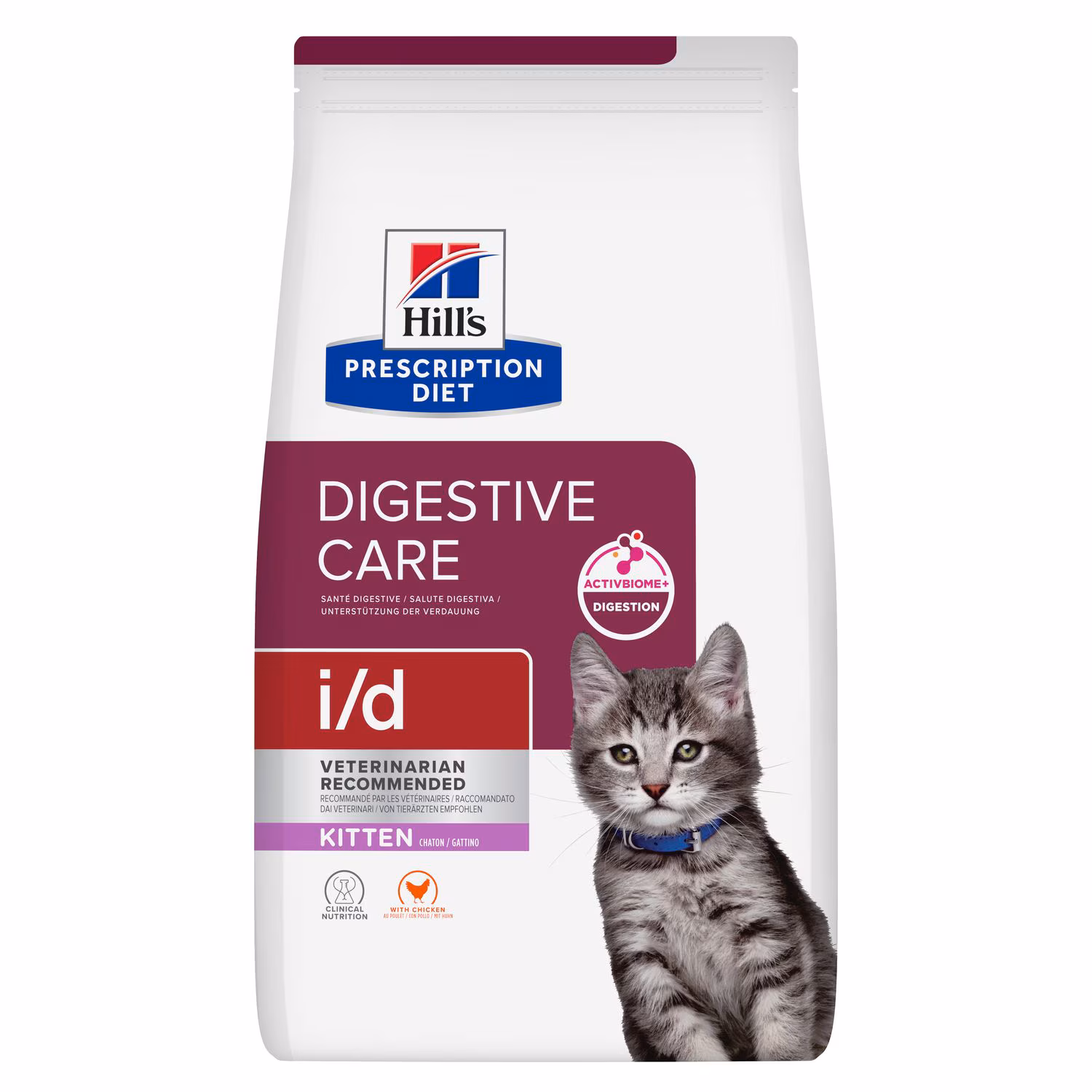 Hill's Prescription Diet i/d Kitten Digestive Care Cat Dry Food with Chicken (1.5kg) — Veterinary Diet Cat Food available at VetPulse Veterinary Centre, Al Muwaileh Sharjah