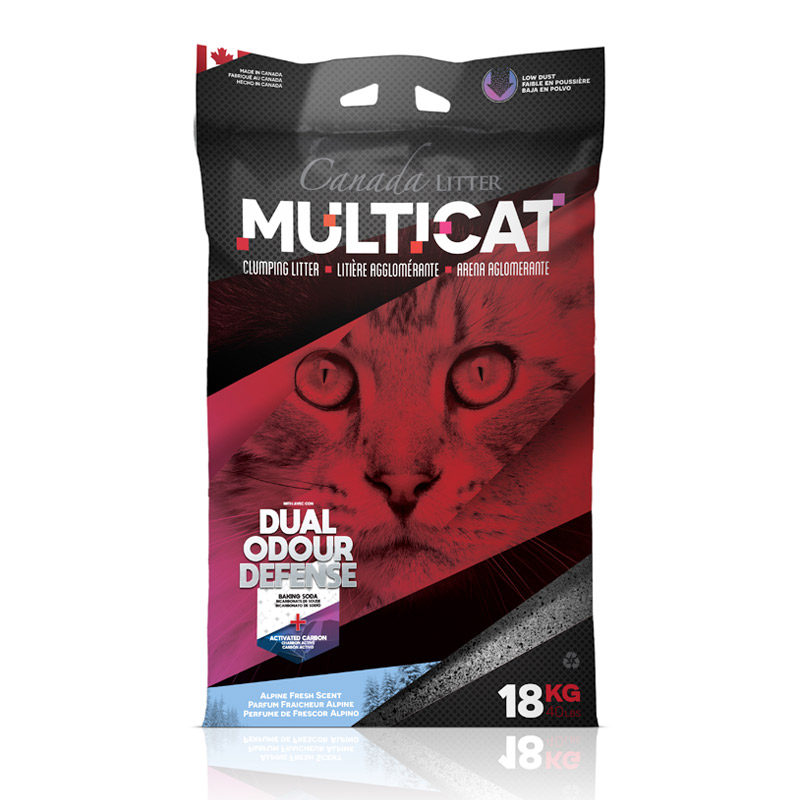 Canada Litter MULTICAT 18Kg Alpine Fresh — Cat Litter available at VetPulse Veterinary Centre, Al Muwaileh Sharjah