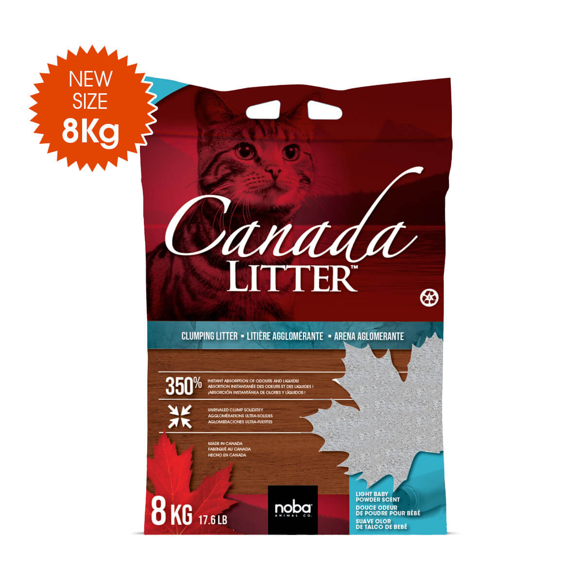 Canada Litter 8KG – Baby Powder — Cat Litter available at VetPulse Veterinary Centre, Al Muwaileh Sharjah