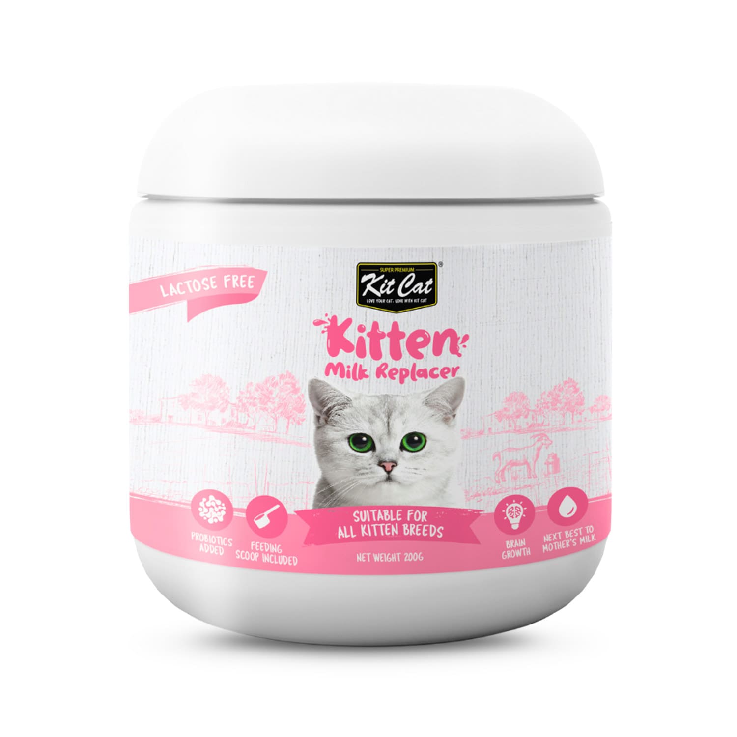 Kit Cat Kitten Milk Replacer 200g — Pet Supplement available at VetPulse Veterinary Centre, Al Muwaileh Sharjah