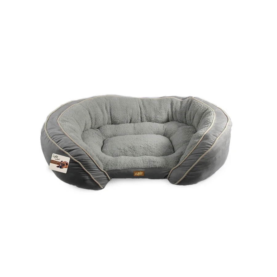 all for paws Luxury Lounge Bed Grey Large PACK — Dog Food available at VetPulse Veterinary Centre, Al Muwaileh Sharjah