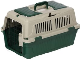 NUTRAPET NUTRAPT DOG CAT CARRIER BOX CLOSED TOP Dark green l 63cmsx w41cmsx h40 cmc 63 x 41 x 40 cm - Dark Green — Cat Food available at VetPulse Veterinary Centre, Al Muwaileh Sharjah