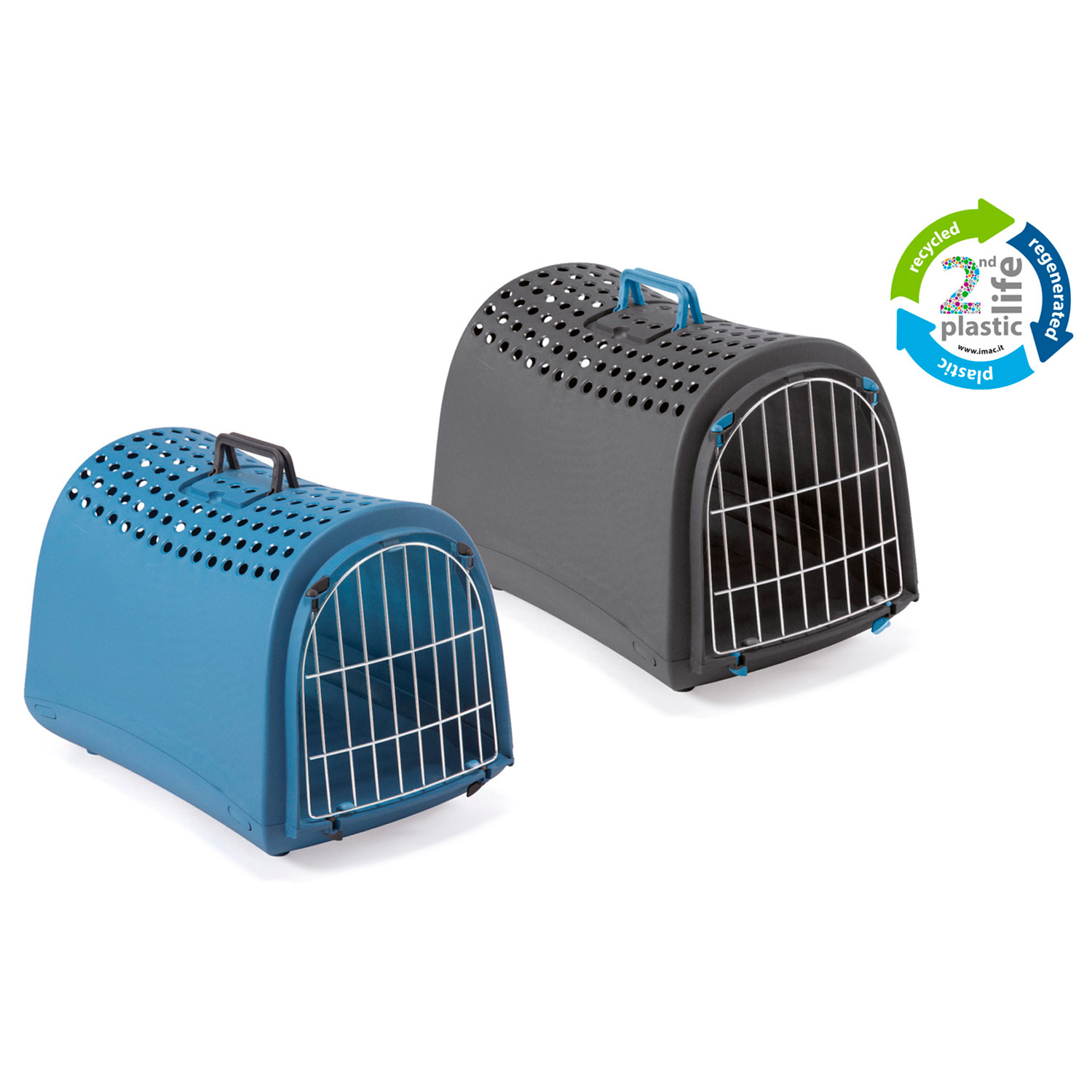 IMAC Linus Carrier for Cats and Dogs - Second Life Plastic - 50 x 32 x 34.5cm 50 x 32 x 34.5 cm — Cat Food available at VetPulse Veterinary Centre, Al Muwaileh Sharjah
