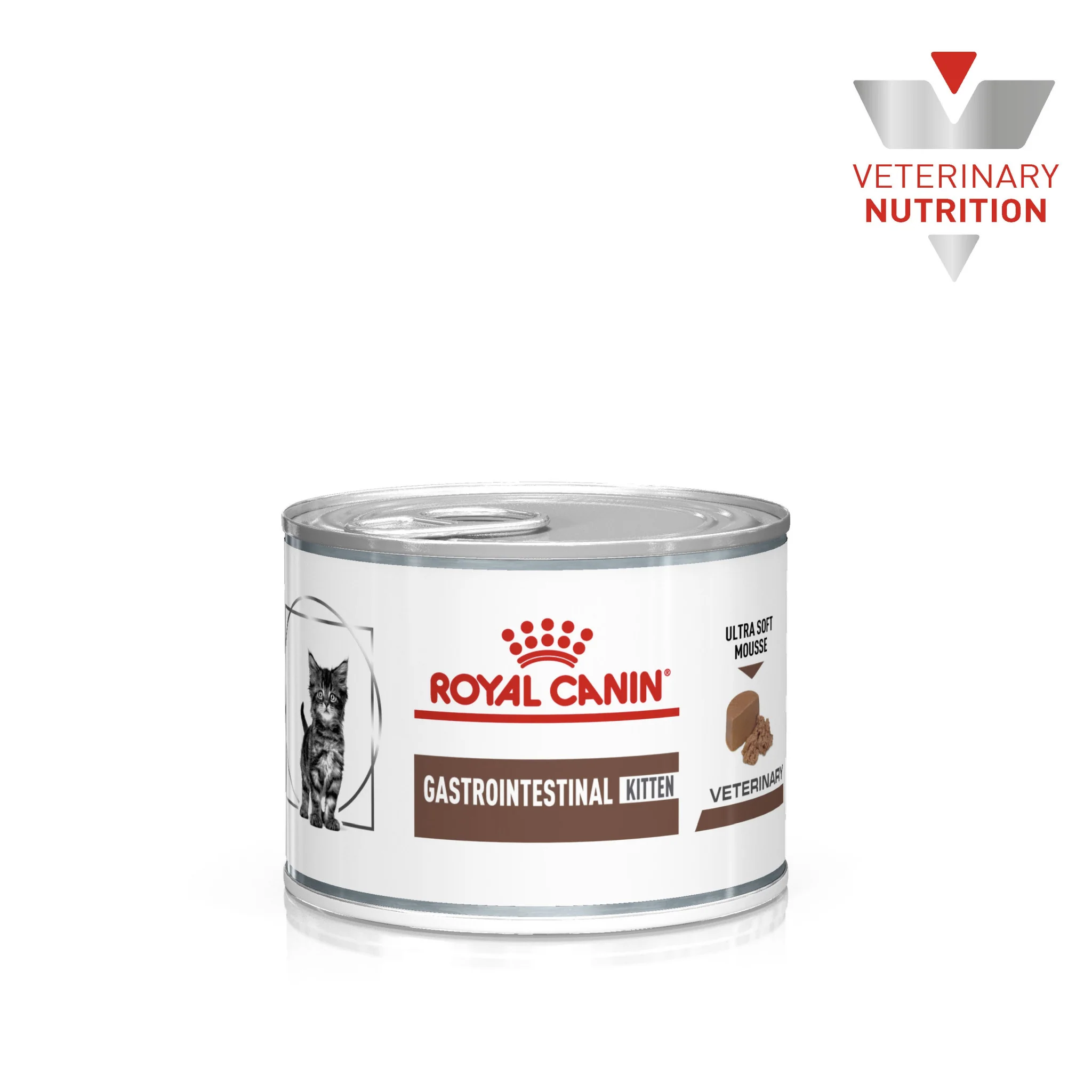 Royal Canin Vet Health Nutrition Feline Gastrointestinal Kitten (WET FOOD - Cans) 12 x 195g — Veterinary Diet Wet Cat Food available at VetPulse Veterinary Centre, Al Muwaileh Sharjah