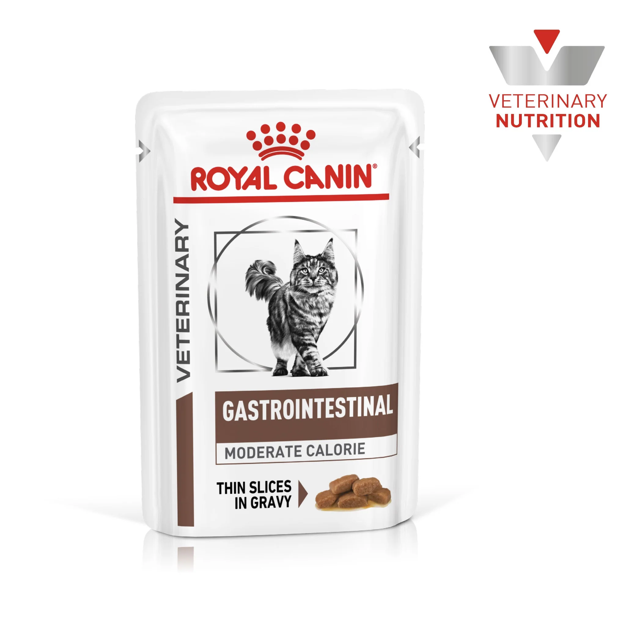 Royal Canin Vet Health Nutrition Feline GastroIntestinal Moderate Calorie (WET FOOD - Pouches) 12 x 85g — Veterinary Diet Wet Cat Food available at VetPulse Veterinary Centre, Al Muwaileh Sharjah