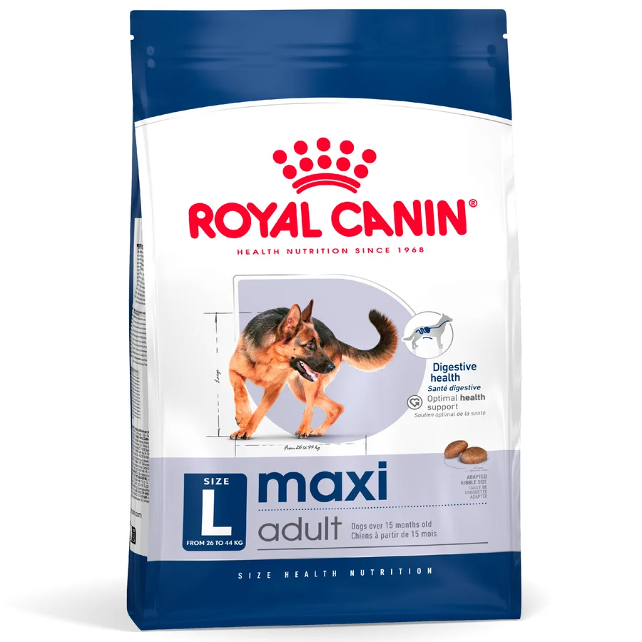 Royal Canin Size Health Nutrition Maxi Adult 15 kg — Dog Food available at VetPulse Veterinary Centre, Al Muwaileh Sharjah