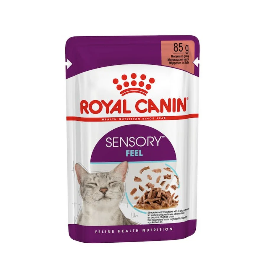 Royal Canin Feline Health Nutrition Sensory Feel Gravy (Wet Food - Pouches) 12 x 85 g 12 x 85g — Wet Cat Food available at VetPulse Veterinary Centre, Al Muwaileh Sharjah