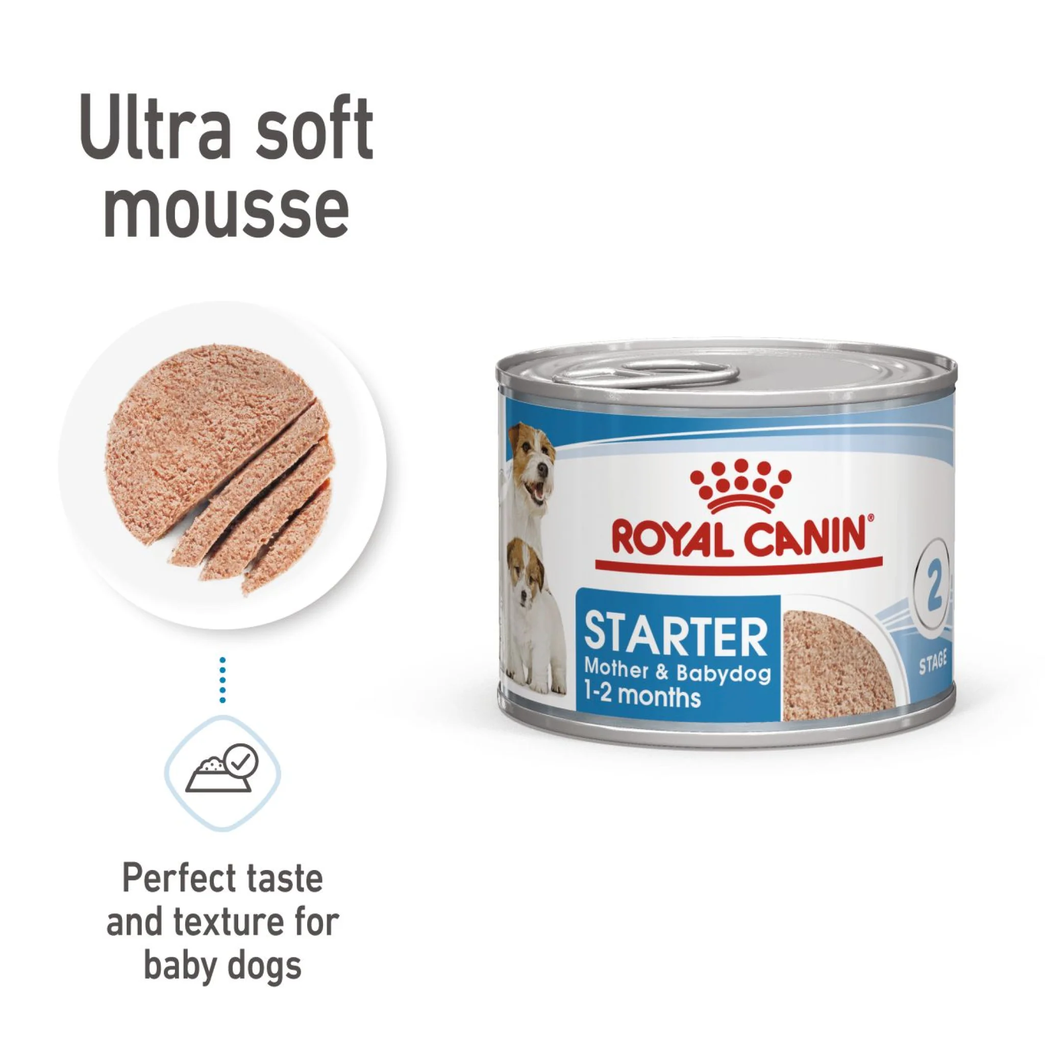 Royal Canin Health Nutrition Starter Mousse (Wet Food - Cans) 12 x 195 g 12 x 195g — Wet Dog Food available at VetPulse Veterinary Centre, Al Muwaileh Sharjah