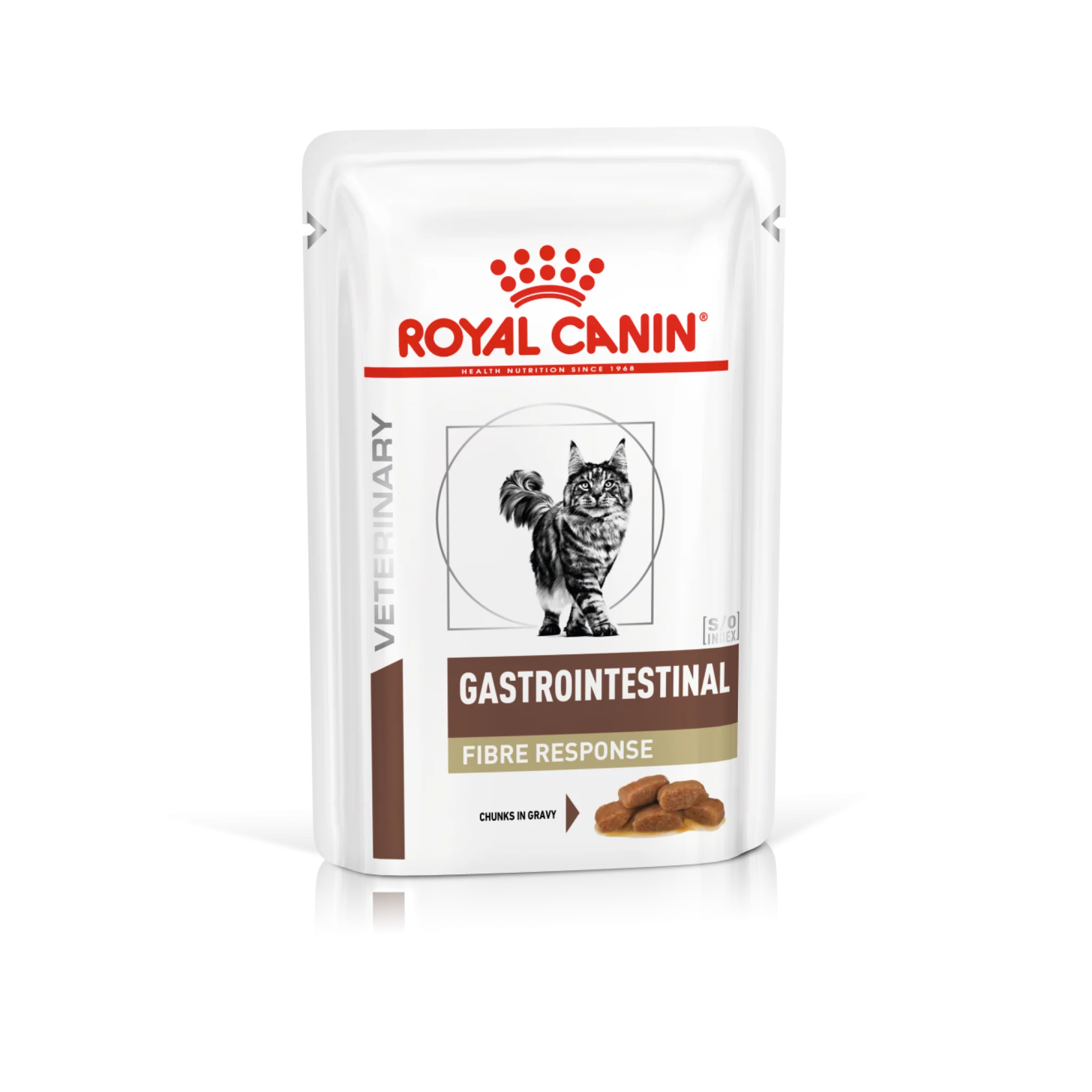 Royal Canin Vet Health Nutrition Feline Gastrointestinal Fibre Response Gravy (WET FOOD - Pouches) 12 x 85g — Veterinary Diet Wet Cat Food available at VetPulse Veterinary Centre, Al Muwaileh Sharjah