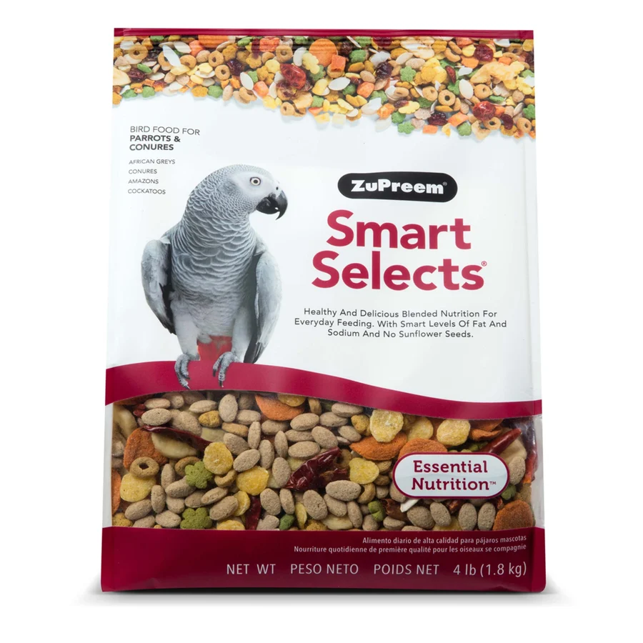 ZUPREEM Smart Selects Parrots & Conures 4 lbs — Pet Food available at VetPulse Veterinary Centre, Al Muwaileh Sharjah