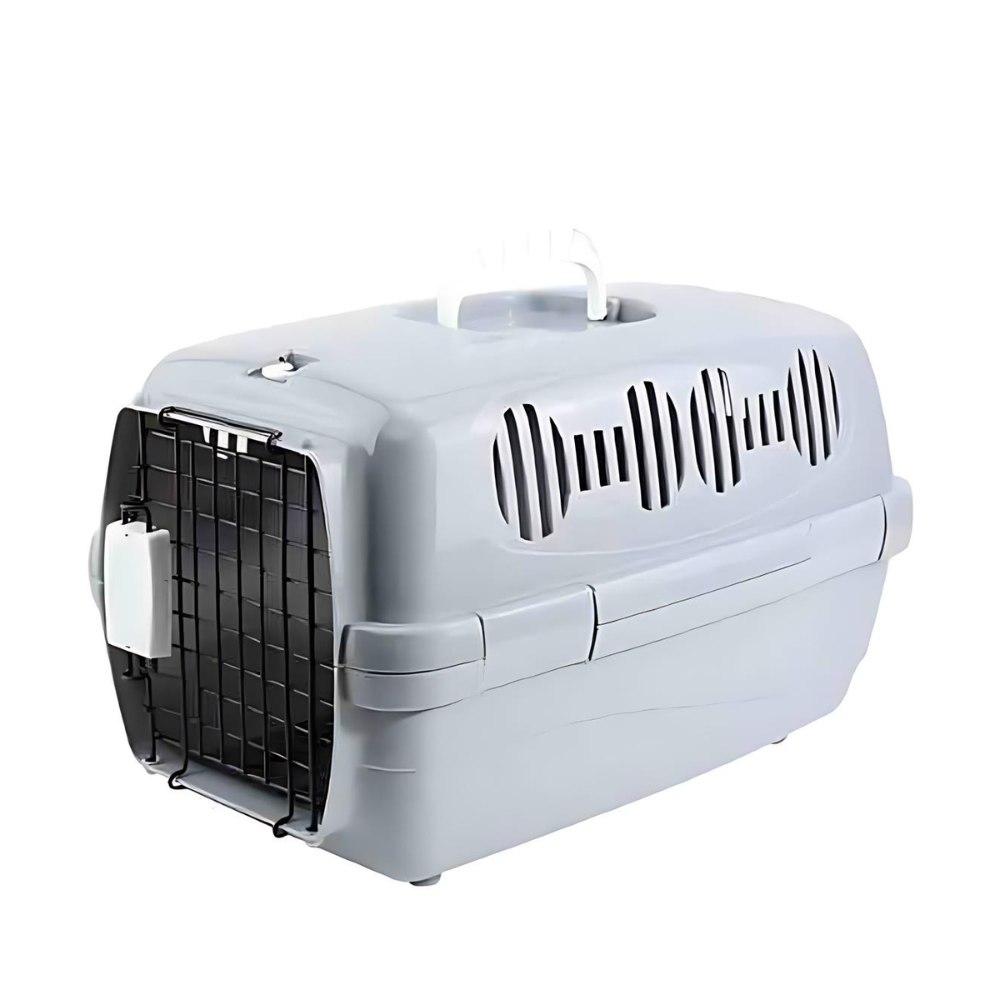 Pado Pet Carrier Small 42x25x25cm-Grey 42 x 25 x 25 cm - Grey — Cat Food available at VetPulse Veterinary Centre, Al Muwaileh Sharjah